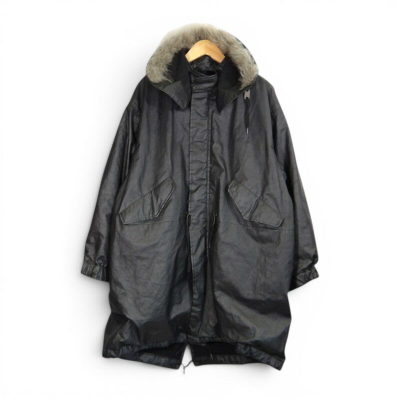 美品 サイズ1 25AW COMOLI ペーパーレザーフーデッドコート COMOLI ペーパーレザー ミリタリーフーデッドコート | Less Higashikawa