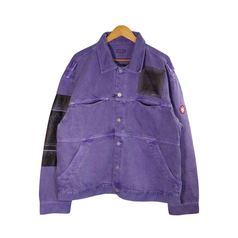 乐天商城 - CAV EMPT(C.E) OVERDYE VH EX DNA DENIM JACKET PURPLE サイズL CES27JK10 キャブエンプト シーイー オーバーダイ デニムジャケット アウター 大名店【中古】