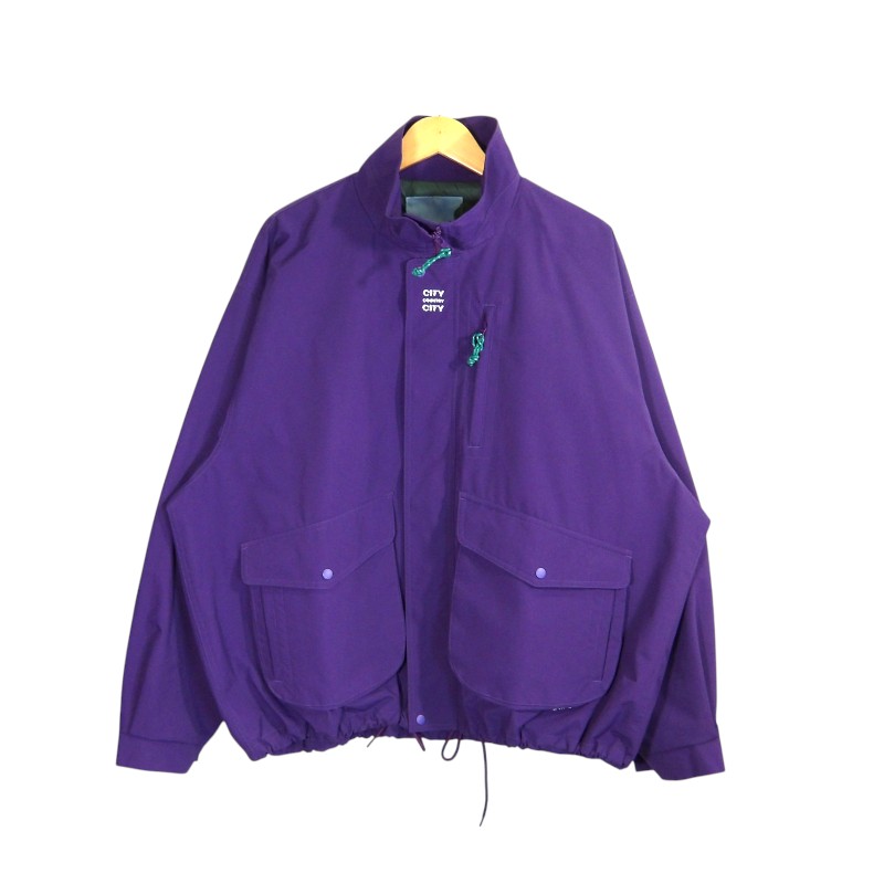 CITY COUTRY CITY 24ss NYLON ZIP UP JACKET PURPLE サイズL CCC-241J002 シティカントリーシティ ナイロン ジップ アップ ジャケット アウター 大名店