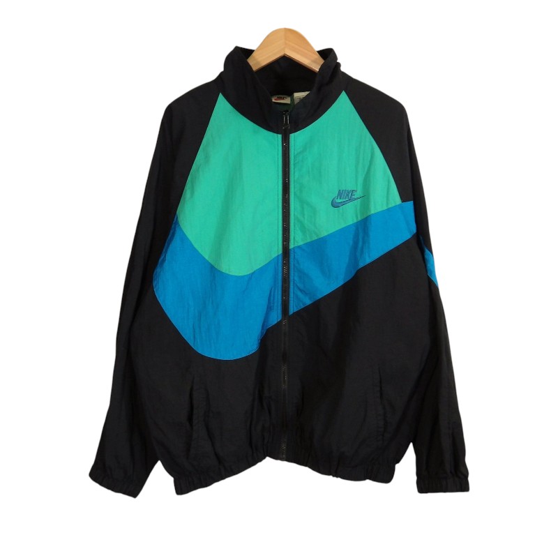 Rakuten - NIKE 90s SWOOSH TRACK JACKET BLACK サイズL 白タグ ナイキ スウッシュ トラック ジャケット アウター 大名店【中古】