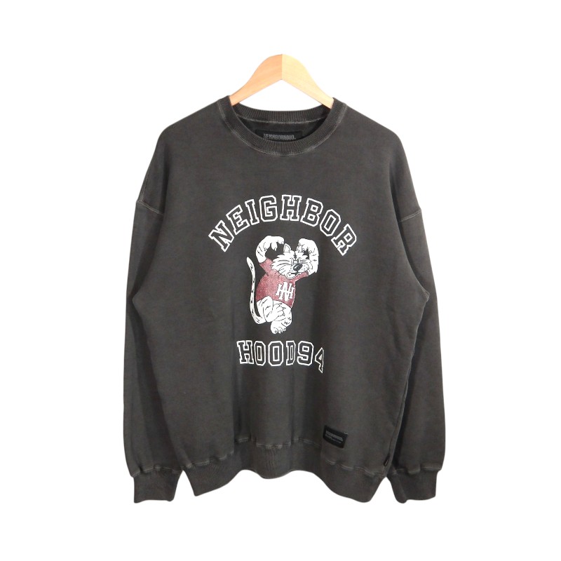 Rakuten - NEIGHBORHOOD 24aw PIGMENT DYED SWEAT SHIRT BLACK サイズM 242UNNH-CSB01 ネイバーフッド ピグメント ダイド スウェット シャツ トップス 大名店【中古】