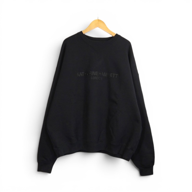 乐天商城 - NEIGHBORHOOD 22aw KATHARINE HAMNETT SWEATSHIRT BLACK サイズXL 22213KHN-CSM01 ネイバーフッド キャサリンハムネット スウェットシャツ 大名店【中古】