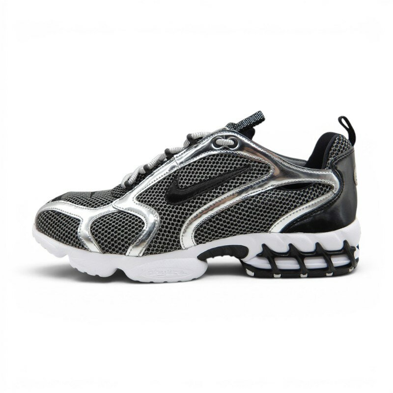 Rakuten - STUSSY×NIKE 2020 AIR ZOOM SPIRIDON CAGE 2 PURE PLATINUM サイズ29.0cm CU1854-001 箱有 ステューシー ナイキ エアズームスプリドン ケージ2 ピュアプラチナム スニーカー 大名店【中古】