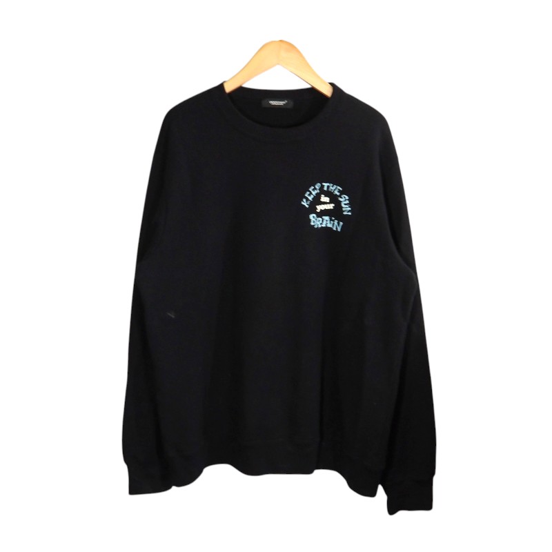 乐天商城 - UNDER COVER 23aw SWEAT KEEP THE SUN BRAIN BLACK サイズ4 UC2C4891-1 アンダーカバー スウェット キープ ザ サン ブレイン トップス 大名店【中古】