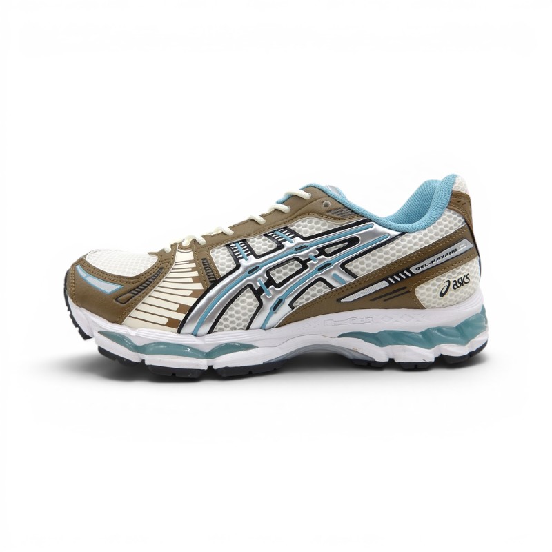 乐天商城 - ASICS 2025 GEL-KAYANO 12.1 CREAM/STILLWATER サイズ27.0cm 1203A827-101 箱有 アシックス ゲルカヤノ 12.1 スニーカー 大名店【中古】