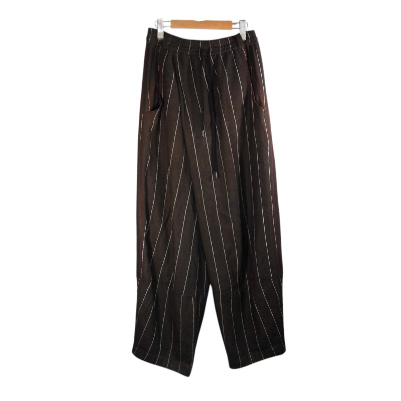 NAMESAKE 24aw MAINE STRIPED TROUSERS サイズS N3-TM-AW24-PT-02-WS ネイムセイク メイン ストライプ トラウザーズ パンツ ボトムス 大名店