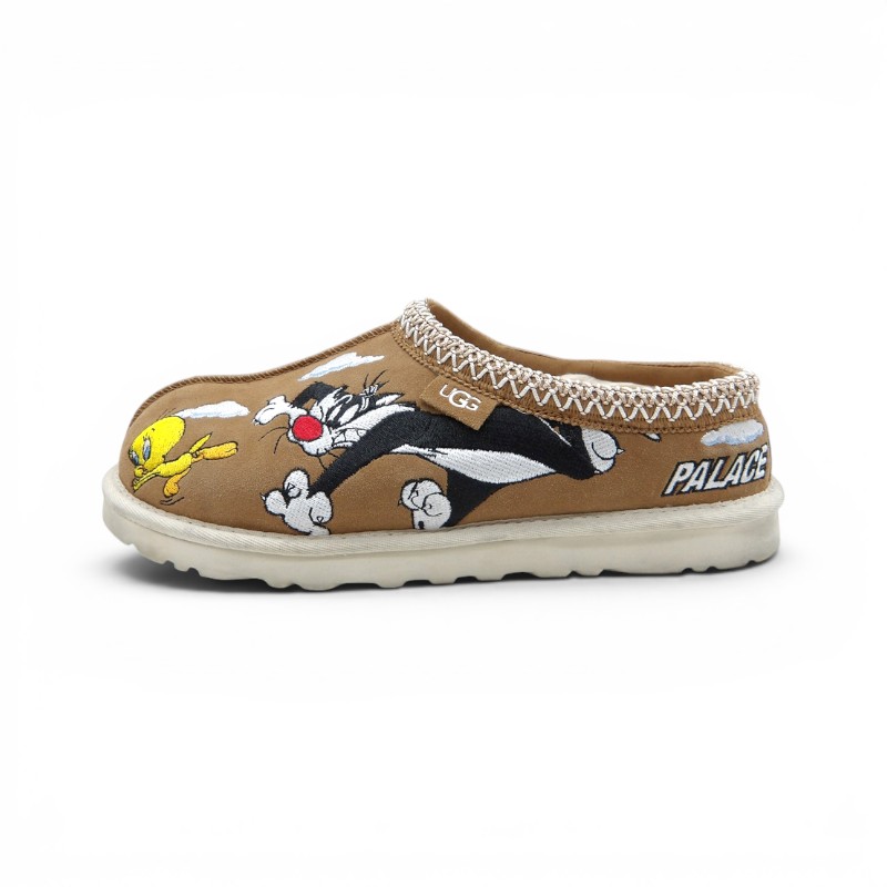 PALACE UGG LOONEY TUNES TASMAN BROWN サイズ25.0cm 1181910 箱無し パレス アグ ルーニーテューンズ タスマン ムートンシューズ サンダル 大名店