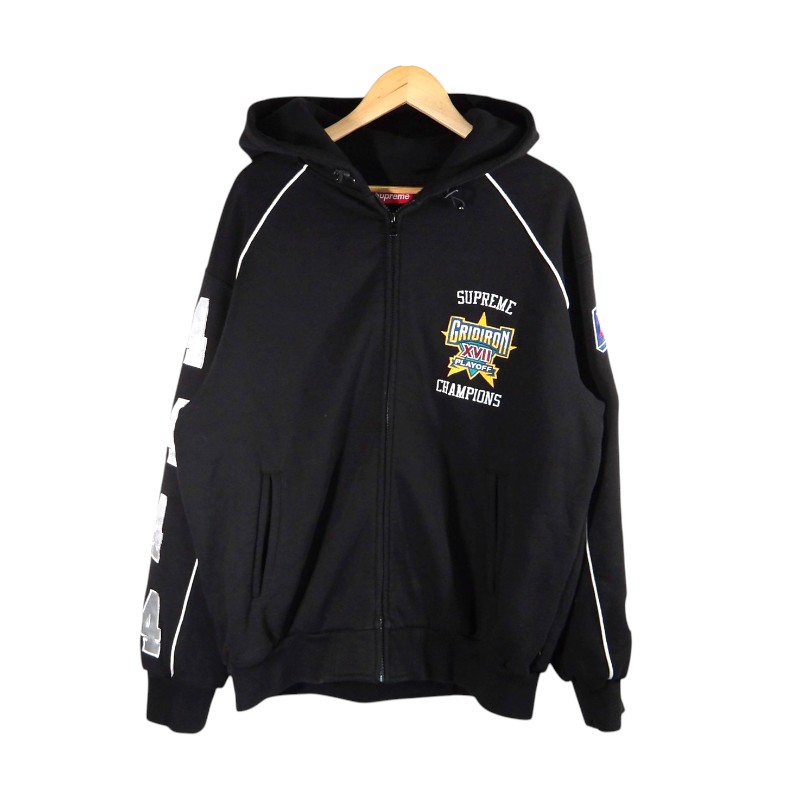 SUPREME 25ss PLAYOFFS ZIP UP HOODED SWEATSHIRT BLACK サイズM シュプリーム プレイオフズ ジップアップ フーデッド スウェットシャツ パーカートップス 大名店