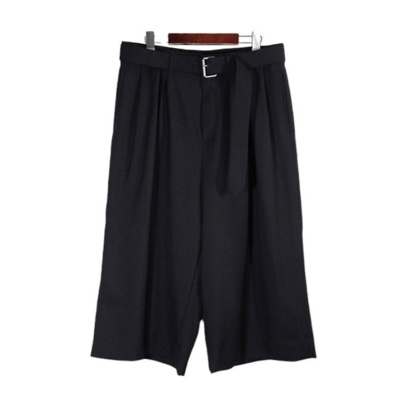 DRIES VAN NOTEN 26ss PREACHES SHORT 3249 MW.PANTS BLACK サイズ48 C020954-3249 ドリスヴァンノッテン プリーチズ ショート 3249 パンツ 大名店