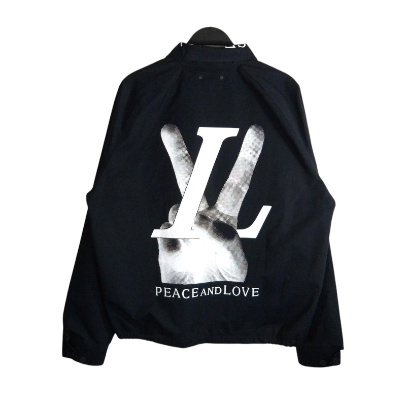 LOUIS VUITTON PEACE AND LOVE HARRINGTON JACKET サイズ54 RM182 GYW HFB65E ルイヴィトン ピース アンド ラブ ハリントン ジャケット アウター 大名店【中古】