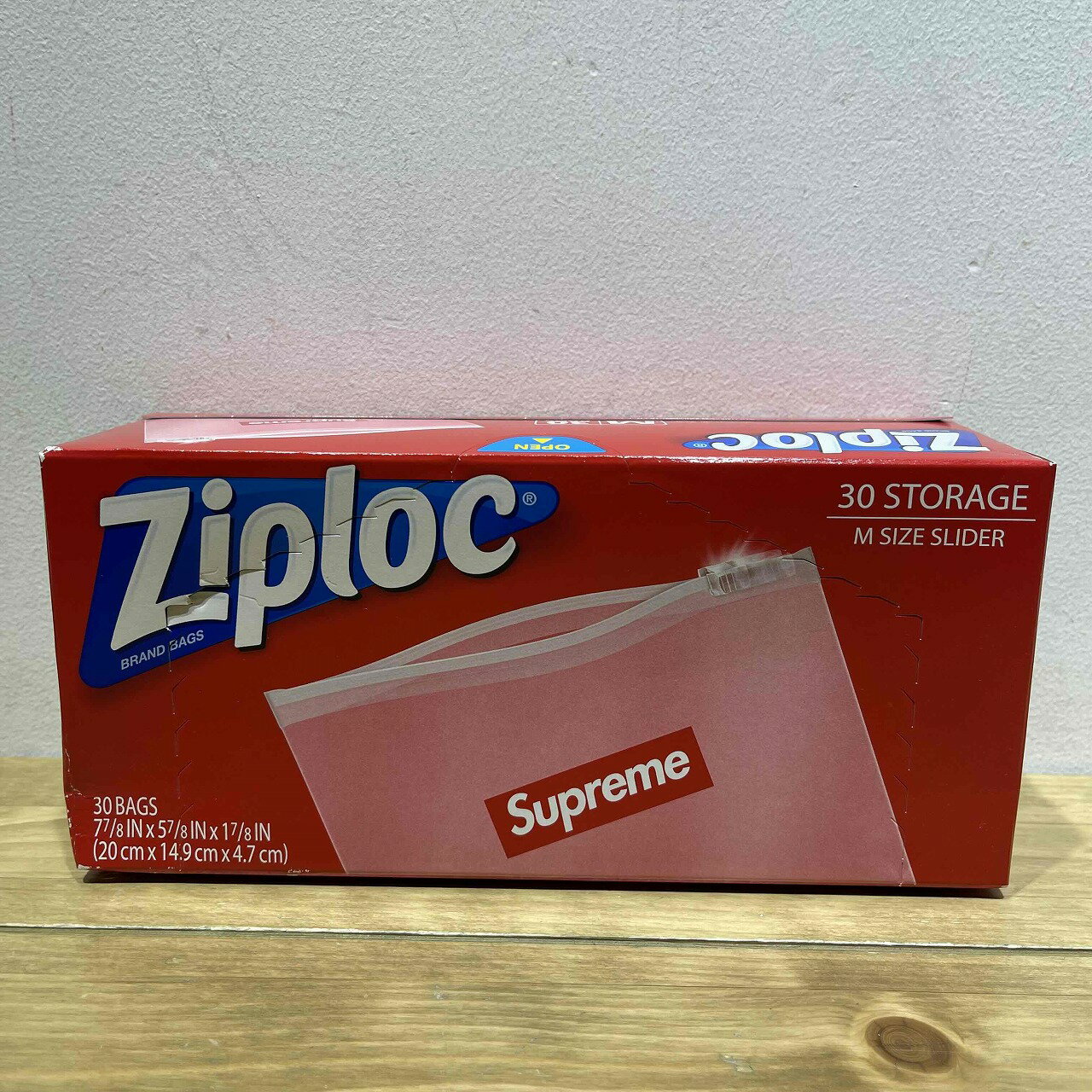 SUPREME 20ss Ziploc Bags Box of 30 Vv[ WbvbN 30Zbg J S֋XyÁz