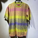 Supreme 19ss Text Stripe Jacquard S/S Top Tee MTCY Vv[ eLXgXgCvWK[hgbv TVc x]XyÁz