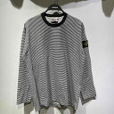 Supreme 15ss Stone Island L/S Top Mサイズ シュプリーム×ストーンアイランド ストライプ 心斎橋【中古】