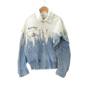 FenG CHen WANG 21ss LAYERED DENIM JACKET サイズXS FS11JAC107 フェンチェンワン レイヤードデニムジャケット 大名店【中古】