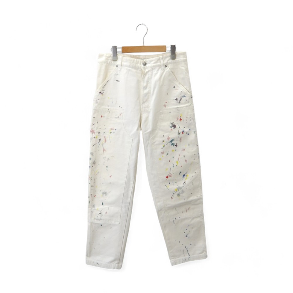 Rakuten - DIOR 21ss CARPENTER WORK PANT WHITE サイズ29 183D023AY997 ディオール カーペンターワークパンツ 大名店【中古】