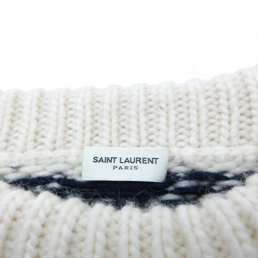 SAINT LAURENT PARIS 13aw NORDIC SWEATER サイズS 331127 サンローランパリ ノルディックセーター 大名店【中古】