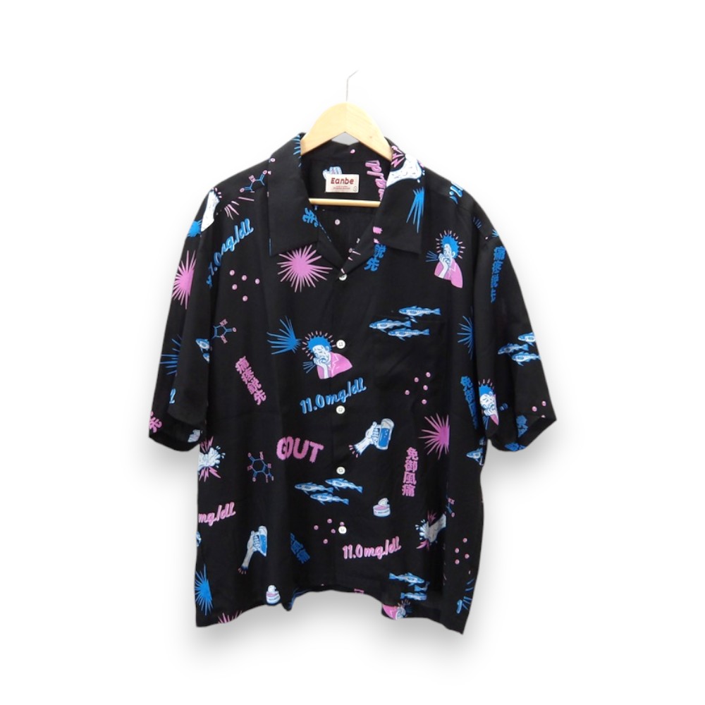 EANBE 2024 痛風 S/S SHIRT BLACK サイズL イアンベ セルロース半袖シャツ 大名店【中古】のサムネイル