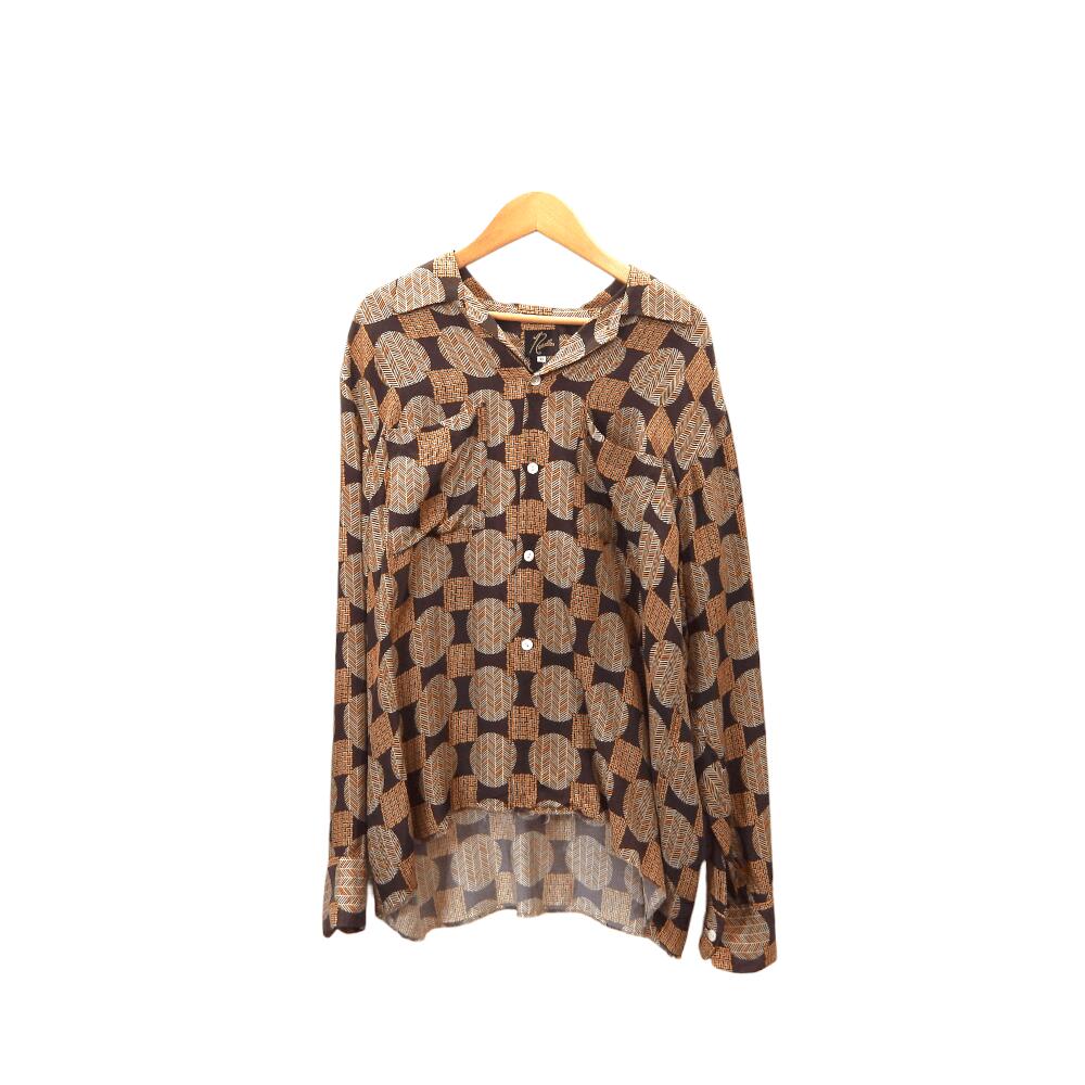 Rakuten - NEEDLES Cut-Off Bottom One-Up Shirt BROWN サイズM EJ063 ニードルス カットオフ ボトム ワンアップ シャツ カジュアルシャツ Yシャツ 大名店【中古】