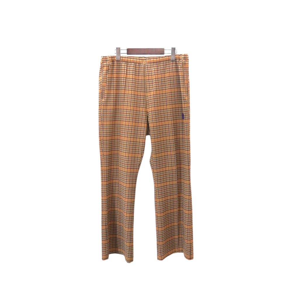 NEEDLES W.U. BootCut Pant Gunclub Plaid BROWN サイズM HM162 ブーツカット パンツ ガンクラブ プラッド チェック パンツ 大名店【中古】