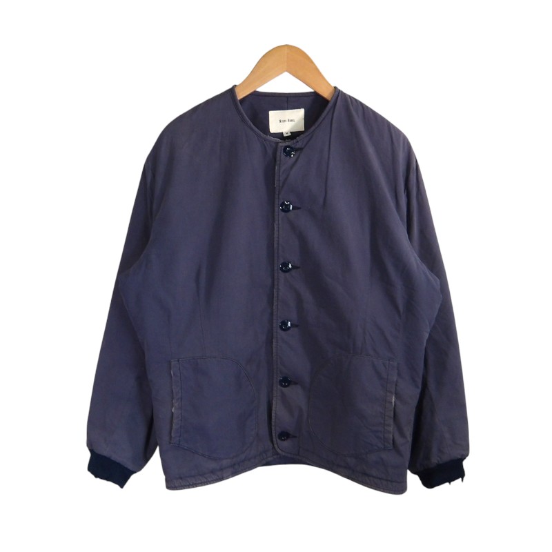Rakuten - NISUS HOTEL NO COLLAR JACKET NAVY サイズM ナイサスホテル ノーカラー ジャケット アウター 大名店【中古】