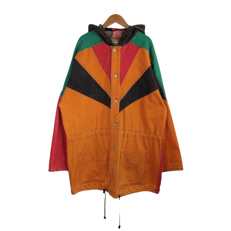 乐天商城 - 90s CORNICHE DENIM HOODED JACKET サイズL コーニッシュ デニム フーデッド ジャケット アウター ロング丈 大名店【中古】