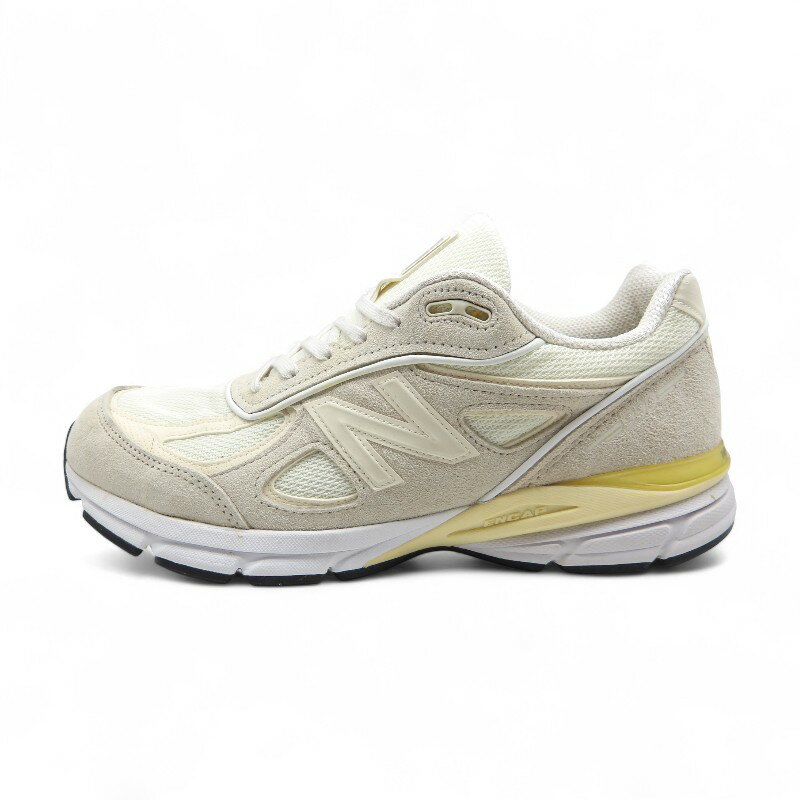 STUSSY×NEW BALANCE M990SC4 CREAM MADE IN USA サイズ28.5cm 箱有 ステューシー ニューバランス 990 シリーズ 米国製 スニーカー 大名店【中古】