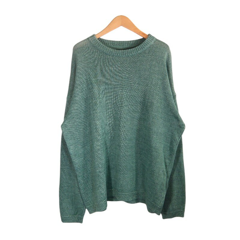 STUSSY OUR LEGACY LINE ROUND NECK KNIT GREEN サイズL ステューシー アワーレガシー ライン ラウンド ネック ニット セーター トップス 大名店【中古】