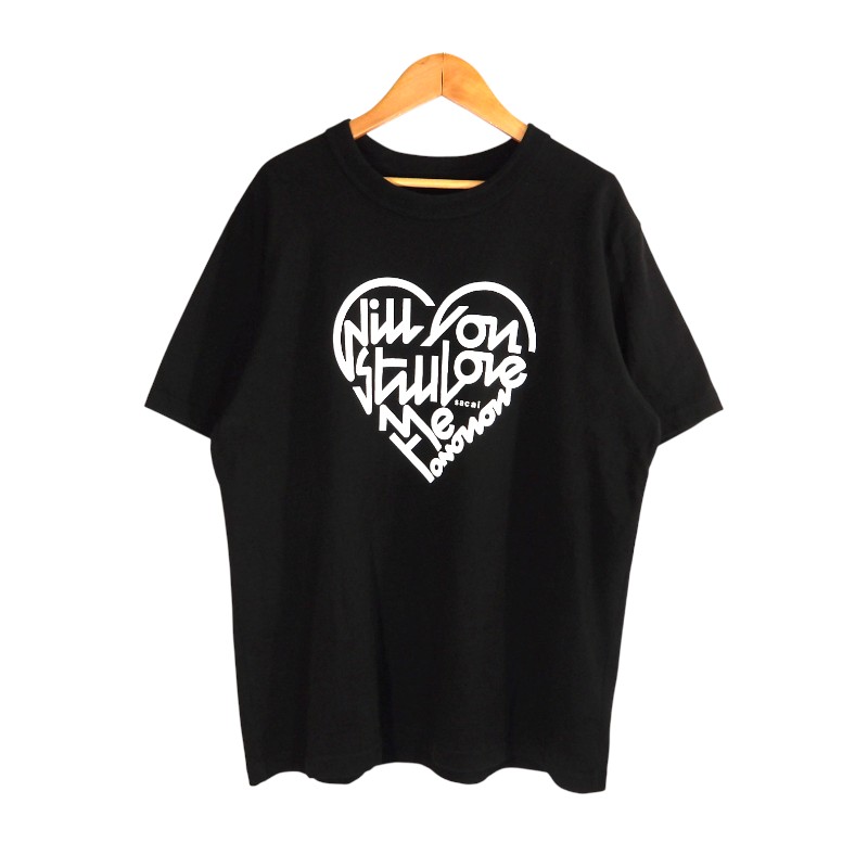乐天商城 - SACAI 25ss PRINT T-SHIRT BLACK サイズ4 25-0983S サカイ プリント Tシャツ トップス ショートスリーブ 大名店【中古】