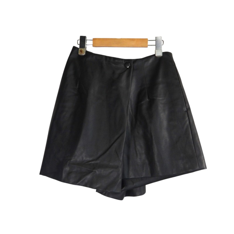 乐天商城 - JUN MIKAMI SYNTHETIC LEATHER SHORT PANT ジュンミカミ シンセティック レザー ショート パンツ ショーツ 大名店【中古】