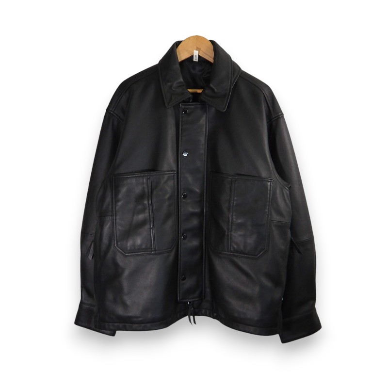 CCU COVERALL SHIRTS BLACK サイズ1 SH-12C-SHEEO-5 シーシーユー カバーオール シャツ ジャケット アウター 大名店【中古】