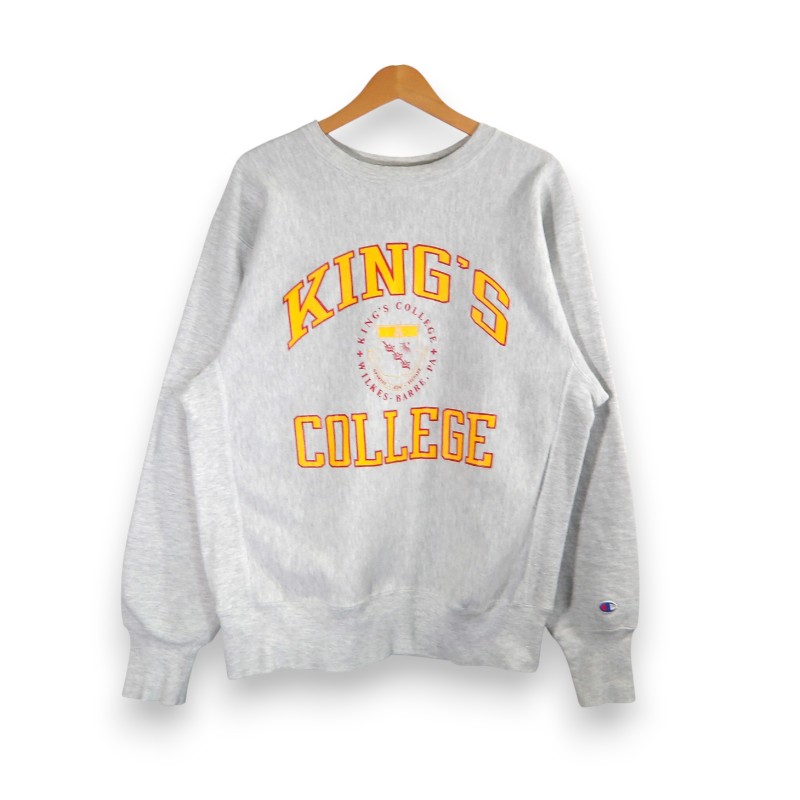 Rakuten - CHAMPION VINTAGE 90s REVERSE WEAVE CREWNECK KINGS COLLEGE サイズXL チャンピオン ヴィンテージ リバースウィーブ クルーネック スウェット トップス 大名店【中古】