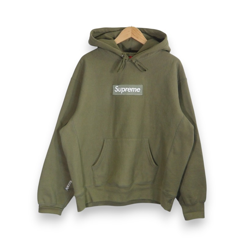 乐天商城 - SUPREME 25aw BOXLOGO HOODED SWEATSHIRT OLIVE サイズM シュプリーム ボックスロゴ フーデッド スウェットシャツ パーカー トップス 大名店【中古】
