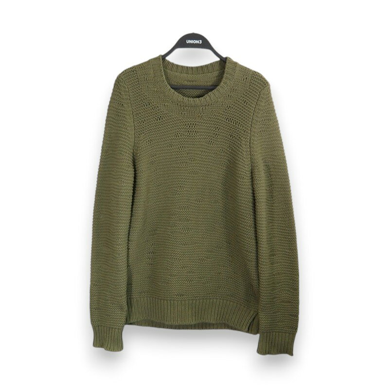 男性流行服飾 - MAISON MARGIELA 15ss CREW NECK SILK KNIT SWEATER OLIVE サイズS S30GP0163 メゾンマルジェラ クルーネック シルクニット セーター 大名店【中古】