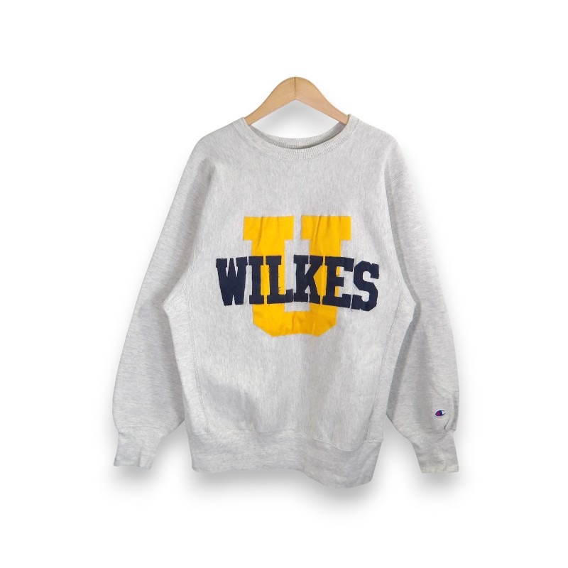 Other - CHAMPION VINTAGE 90s ReverseWEAVE CREWNECK U WILKESワッペン GRAY サイズL チャンピオン ヴィンテージ リバースウィーブ クルーネック スウェット トップス 大名店【中古】