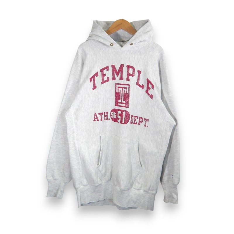 Rakuten - CHAMPION VINTAGE 90s REVERSE WEAVE HOODIE TEMPLE サイズXXL チャンピオン ヴィンテージ リバースウィーブ フーディー パーカー トップス 大名店【中古】