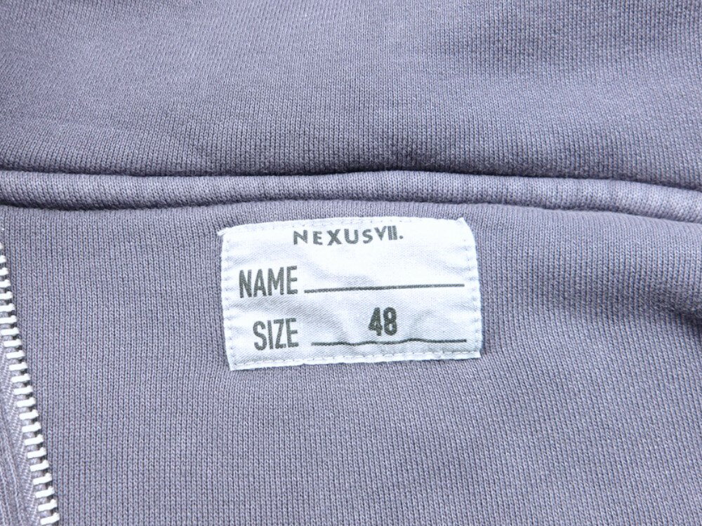 NEXUS7 25aw DAMAGED W-FACE LOCK HOODIE NAVY サイズ48 ROA-NNK-C0A ネクサスセブン ダメージド ダブルフェイス ロック フーディー ジップパーカー 大名店【中古】