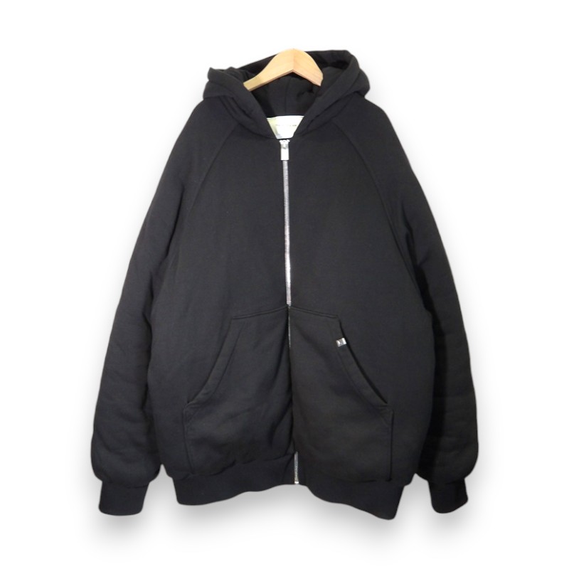Rakuten - ALYX FELPA PUFFER HOODED SWEATSHIRT BLACK サイズXL アリクス フェルパ パファー フーデッド スウェットシャツ パーカー 大名店【中古】