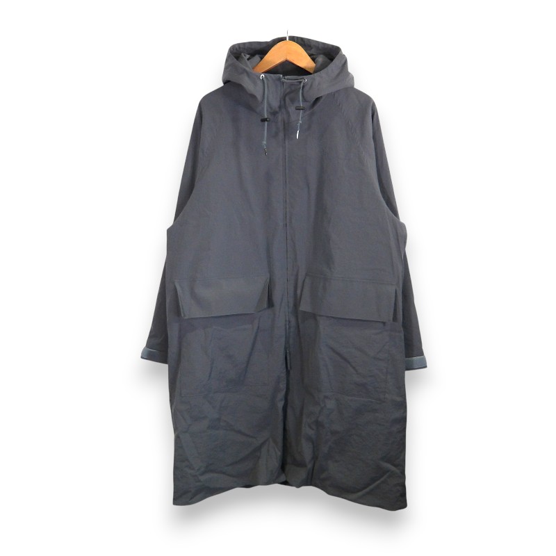 Rakuten - ATON HIGH STRETCH NYLON RIAN HOODIE CHARCOAL GRAY サイズ4 CMAGSM0200 エイトン ストレッチ ナイロン レイン フーディー アウター ジャケット 大名店【中古】