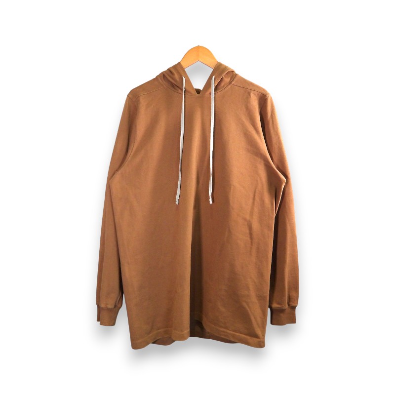 Rakuten - RICK OWENS 21aw BASIC HOODED T-SHIRT HONEY サイズS リックオウエンス ベーシック フーデッド Tシャツ トップス ロングスリーブ 大名店【中古】