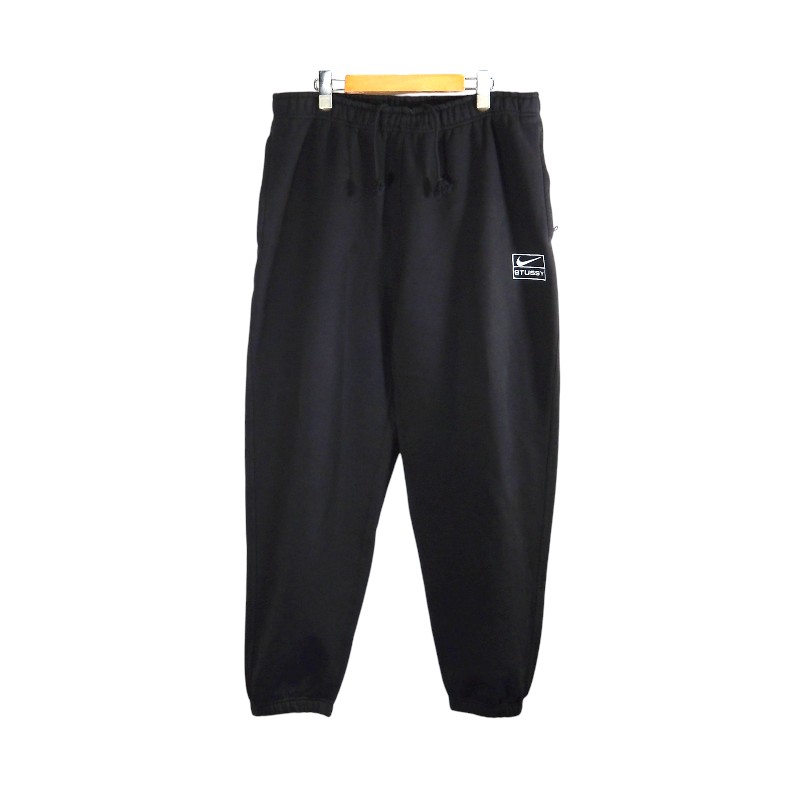 NIKE STUSSY WASHED FLEECE PANT サイズL FN5235-010 ナイキ ステューシー ウォッシュド フリース パンツ スウェット パンツ ボトムス 大名店【中古】