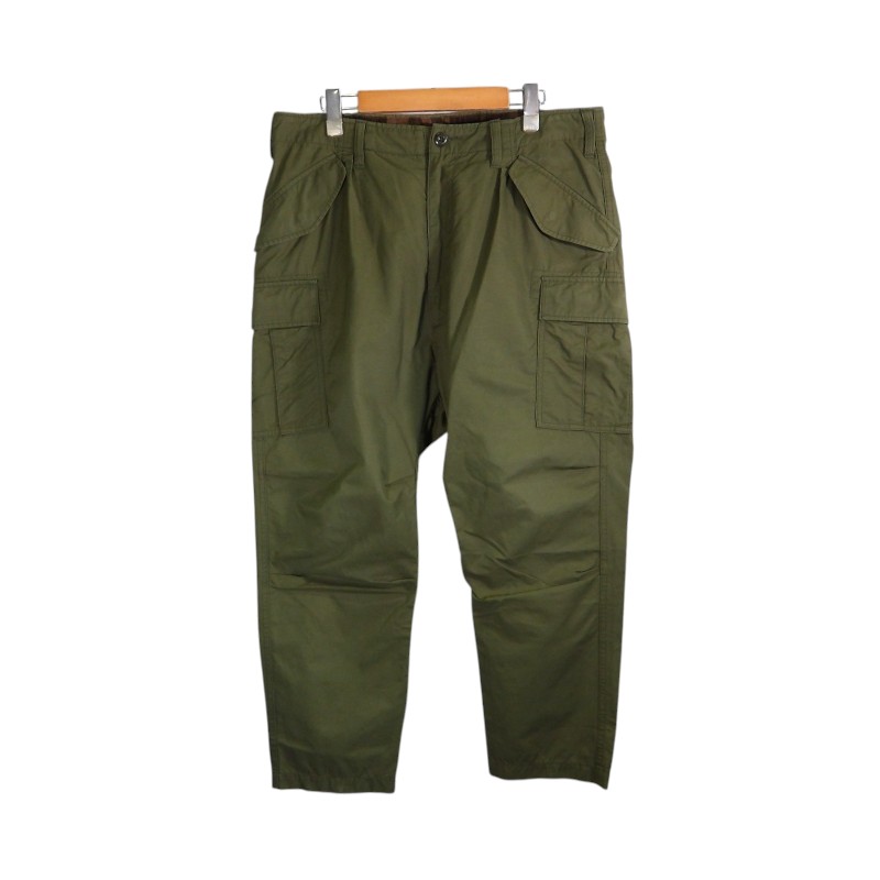 Rakuten - JUNYA WATANABE MAN 19ss 綿ナインツイル 塩縮撥水加工 カーゴパンツ OLIVE サイズM AD2018 WC-P032 ジュンヤワタナベマン コットン ナインツイル カーゴパンツ 大名店【中古】