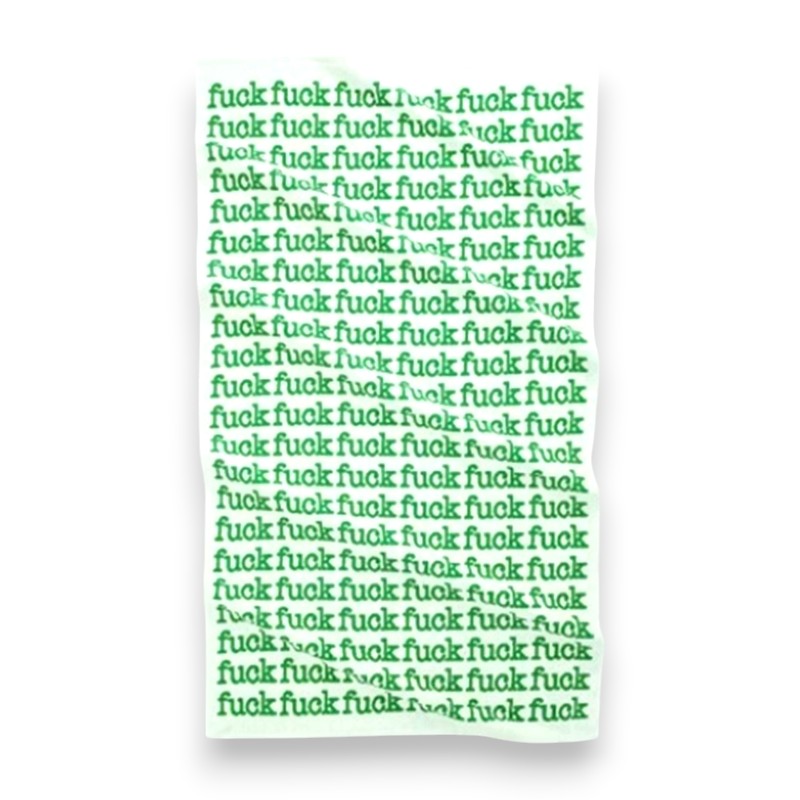 Rakuten - SUPREME 22ss Fuck Towel White/Green シュプリーム ファック タオル 大名店【中古】