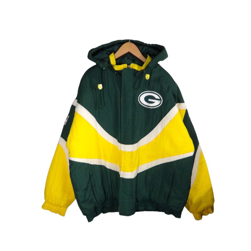 乐天商城 - VINTAGE 90s NFL GREEN BAY PACKERS JKT サイズL ヴィンテージ エヌエフエル グリーンベイ パッカーズ ジャケット アウター 大名店【中古】
