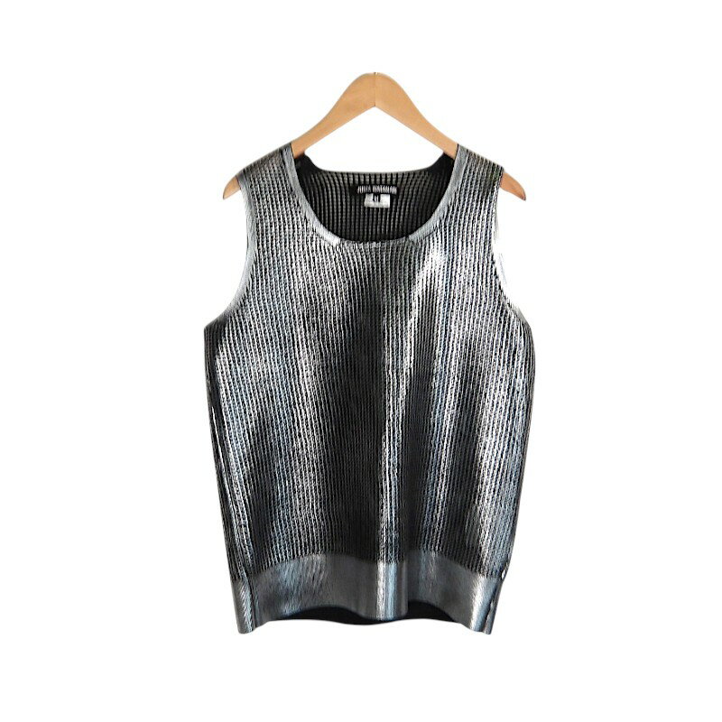 Rakuten - JUNYA WATANABE 24aw METALLIC VEST SILVER サイズM JO-N009 ジュンヤワタナベ メタリック ベスト トップス 大名店【中古】