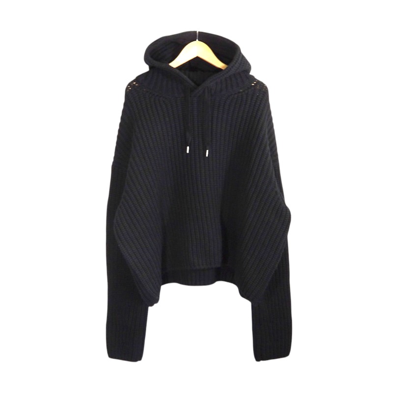 Rakuten - JUNYA WATANABE 24aw HOODIE BLACK サイズS JN-N011 ジュンヤワタナベ フーディー ニット セーター トップス 大名店【中古】
