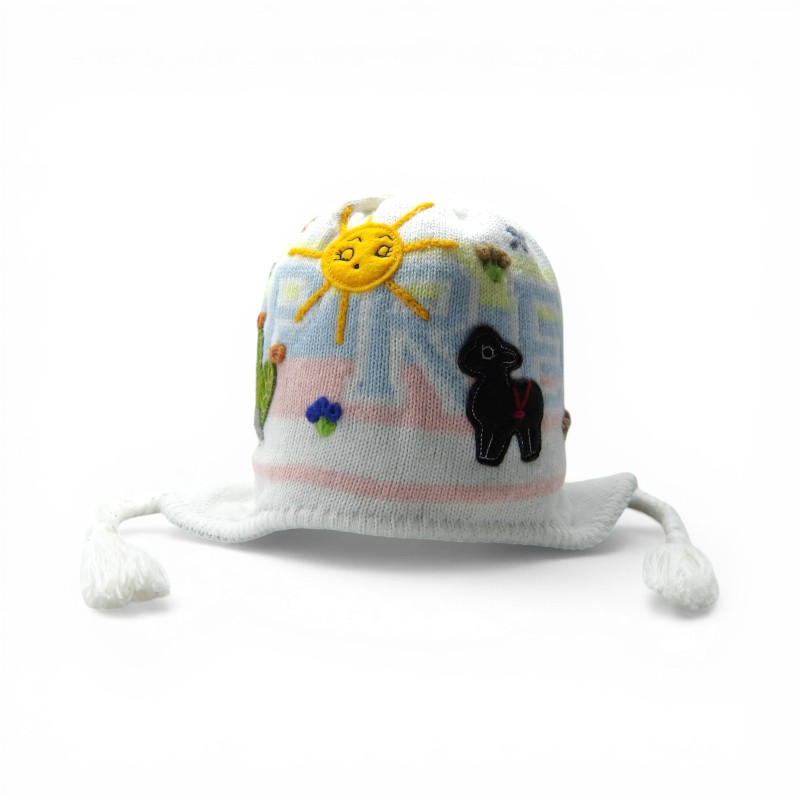 乐天商城 - SUPREME 25aw FELT APPLIQUE EARFLAP BEANIE WHITE シュプリーム フェルト アプリキュー イヤーフラップ ビーニー ニット帽 帽子 大名店【中古】