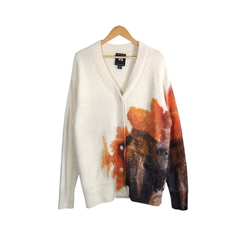 Rakuten - Y-3 25aw GRAPHIC KNIT CARDIGAN サイズXXS JX7333 ワイスリー グラフィック ニット カーディガン トップス 大名店【中古】