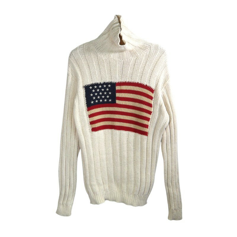 RALPH LAUREN TURTLE NECK KNIT WEATER IVORY サイズM ラルフローレン タートル ネック ニット セーター トップス 大名店