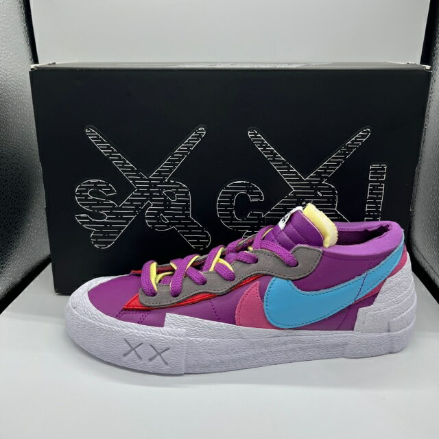 NIKE 21aw SACAI KAWS Blazer Low Purple 27.5cm DM7901-500 ナイキ ブレザーロー サカイ カウズ パープル スニーカー 南堀江店【中古】のサムネイル