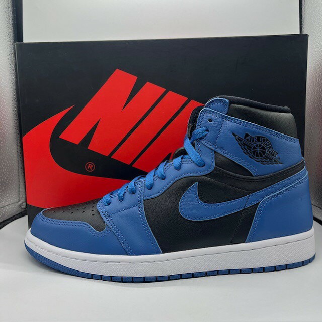 NIKE 2022 AIR JORDAN 1 RETRO HIGH OG DARK MARINA BLUE 27.5cm 555088-404 ナイキ エアジョーダン1 レトロ ハイ オージー ダークマリーナブルー スニーカー 南堀江店【中古】